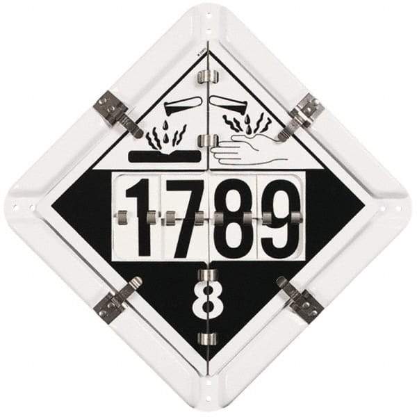 NMC - DOT Flip Placards Type: Combination Number of Legends: 5 - Apex Tool & Supply