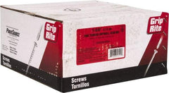 Value Collection - #6, 1-5/8" OAL, Phillips Drive Bugle Head, Steel Drywall Screws - Black Phosphate Finish, Grade 1018 - Apex Tool & Supply