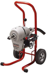 Ridgid - Electric Battery Drain Cleaning Machine - For 3" to 8" Pipe, 710 Max RPM - Apex Tool & Supply