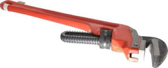 Ridgid - 18" Steel End Pipe Wrench - 2-1/2" Pipe Capacity - Apex Tool & Supply