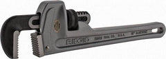 Ridgid - 10" Aluminum Straight Pipe Wrench - 1-1/2" Pipe Capacity - Apex Tool & Supply