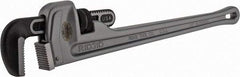 Ridgid - 24" Aluminum Straight Pipe Wrench - 3" Pipe Capacity - Apex Tool & Supply