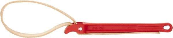 Ridgid - 2" Max Pipe Capacity, 30" Long, Strap Wrench - 5-1/2" Actual OD, 11-3/4" Handle Length - Apex Tool & Supply