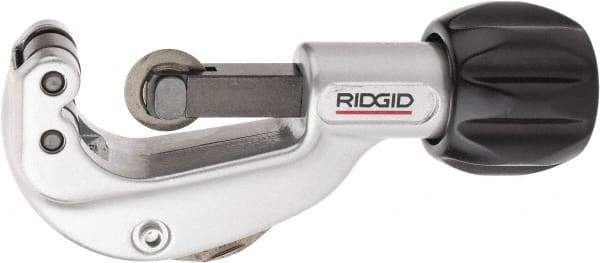 Ridgid - 1/8" to 1-1/8" Pipe Capacity, Enclosed Feed Tubing Cutter - Cuts Copper, Aluminum, Brass, 6" OAL - Apex Tool & Supply