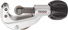 Ridgid - 1/8" to 1-1/8" Pipe Capacity, Enclosed Feed Tubing Cutter - Cuts Copper, Aluminum, Brass, 6" OAL - Apex Tool & Supply