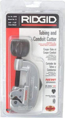 Ridgid - 3/16" to 1-1/8" Pipe Capacity, Screw Feed Tubing Cutter - Cuts Copper, Aluminum, Brass - Apex Tool & Supply