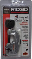 Ridgid - 3/16" to 1-1/8" Pipe Capacity, Tube Cutter - Cuts Copper, Aluminum, Brass - Apex Tool & Supply
