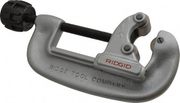 Ridgid - 1" to 3-1/8" Pipe Capacity, Screw Feed Tubing Cutter - Cuts Copper, Aluminum, Brass - Apex Tool & Supply