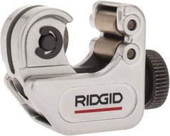 Ridgid - 1/8" to 5/8" Pipe Capacity, Mini Tube Cutter - Cuts Copper, Aluminum, Brass, Plastic - Apex Tool & Supply