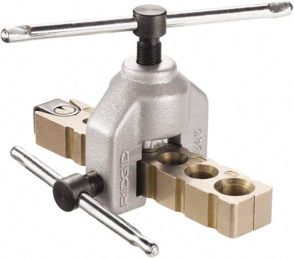Ridgid - 3/16 to 5/8" Pipe Capacity, Flaring Tool Kit - Cuts Soft Copper, Aluminum, Brass & Mild Steel - Apex Tool & Supply