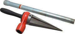 Ridgid - 1/8 to 2 Pipe Capacity, Straight Pipe Reamer with Handle - Cuts Metallic Tubing - Apex Tool & Supply
