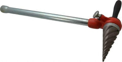 Ridgid - 1/4 to 2 Pipe Capacity, Spiral Pipe Reamer with Handle - Cuts Metallic Tubing - Apex Tool & Supply