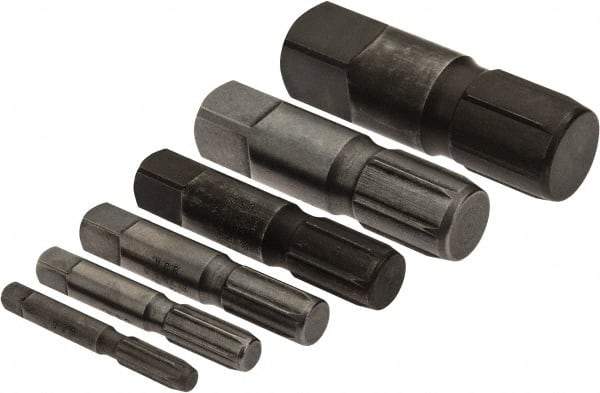 Ridgid - 6 Piece Pipe Extractor Set - Screw Range 1/8 to 1" - Apex Tool & Supply