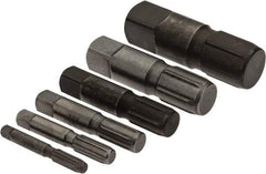 Ridgid - 6 Piece Pipe Extractor Set - Screw Range 1/8 to 1" - Apex Tool & Supply