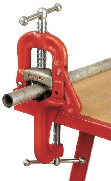 Ridgid - 1/8" to 2-1/2" Pipe Capacity, Portable Kit Yoke Vise - Apex Tool & Supply