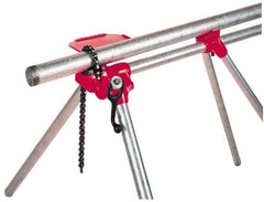 Ridgid - 1/8" to 5" Pipe Capacity, Top Screw Stand Chain Vise - Apex Tool & Supply