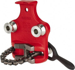 Ridgid - 1/8" to 4" Pipe Capacity, Bottom Screw Bench Chain Vise - Apex Tool & Supply