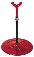 Ridgid - 1/4" to 6" Pipe Capacity, Adjustable Pipe Stand with Plain Support Head - 23" to 33" High, 2,500 Lb Capacity - Apex Tool & Supply