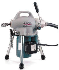 Ridgid - Electric Battery Drain Cleaning Machine - For 3/4" to 4" Pipe, 400 Max RPM - Apex Tool & Supply