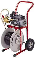 Ridgid - Electric Battery Drain Cleaning Machine - For 1-1/4" to 4" Pipe, 110' Cable - Apex Tool & Supply