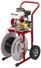 Ridgid - Gasoline Battery Drain Cleaning Machine - For 1-1/4" to 6" Pipe, 110' Cable - Apex Tool & Supply