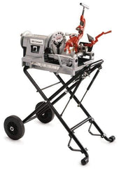 Ridgid - 1/8 to 2 Inch Pipe, 38 RPM Spindle Speed, 1/2 hp, Pipe Threading Machine - Heavy Duty Rotary Forward, Off, Reverse with Integral Foot Switch Motor Control, Model 344 Reamer, 115 Volts - Apex Tool & Supply