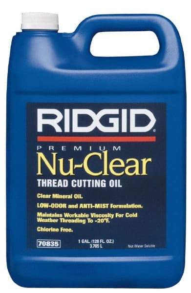Ridgid - Nu Clear Cutting Oil - 1 Gallon Jug - Apex Tool & Supply
