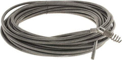 Ridgid - 5/16" x 50' Drain Cleaning Machine Cable - Drophead, 3/4" to 1-1/2" Pipe, Use with Models K39, K40 & K50 - Apex Tool & Supply