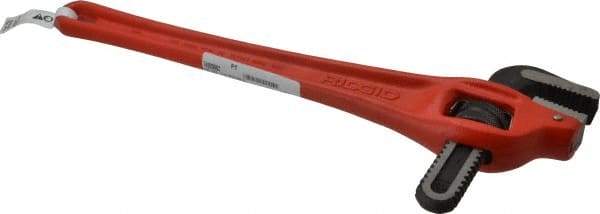 Ridgid - 18" Steel Offset Pipe Wrench - 2-1/2" Pipe Capacity - Apex Tool & Supply