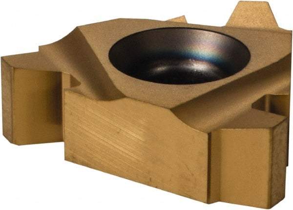 Seco - 27NR Internal Right Hand 4 Acme Laydown Threading Insert - Grade CP500, TiAlN/TiN Coated Carbide - Apex Tool & Supply