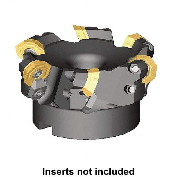 Kennametal - 110.95mm Cut Diam, 32mm Arbor Hole, 5mm Max Depth of Cut, 45° Indexable Chamfer & Angle Face Mill - 8 Inserts, OF.T 07L6... Insert, Right Hand Cut, 8 Flutes, Series KSOM - Apex Tool & Supply