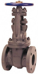NIBCO - 20" Pipe, Class 125, Flanged Nickel Iron Solid Wedge OS & Y Gate Valve - 200 WOG, 125 WSP, Bolted Bonnet - Apex Tool & Supply