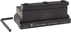 Kennametal - Tool Block Style A2TZN, 32mm Blade Height, 110mm OAL, 1.97"& OAH, Indexable Cutoff Blade Tool Block - 1-1/4" Shank Height, 1-1/4" Shank Width, Reversible, Series A2 Cut-Off - Apex Tool & Supply