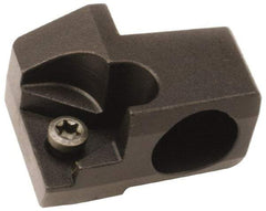 Kennametal - Series Romicron, Boring Cartridge - 10mm Back of Bar to Cutting Edge, CPMT Insert, 20mm OAL, 0° Lead Angle - Apex Tool & Supply