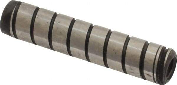 Holo-Krome - 5/16" Diam x 1-1/2" Pin Length 4000 Alloy Steel Pull Out Dowel Pin - Black Luster Finish, C 47-58 & C 60 (Surface) Hardness, 1 Beveled & 1 Threaded End - Apex Tool & Supply