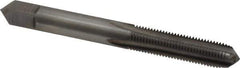 Made in USA - 5/16-27 UNS 4 Flute Bright Finish High Speed Steel Straight Flute Standard Hand Tap - Plug, Right Hand Thread, 2-23/32" OAL, H3 Limit, Oversize - Apex Tool & Supply