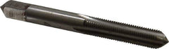 Made in USA - 5/16-27 UNS 4 Flute Bright Finish High Speed Steel Straight Flute Standard Hand Tap - Bottoming, Right Hand Thread, 2-23/32" OAL, H3 Limit, Oversize - Apex Tool & Supply