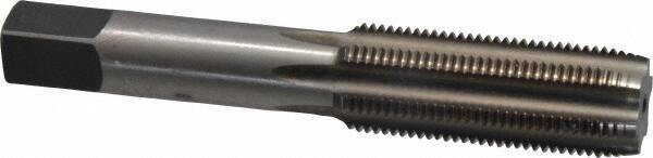 Made in USA - 11/16-18 UNEF 6 Flute Bright Finish High Speed Steel Straight Flute Standard Hand Tap - Plug, Right Hand Thread, 4-1/32" OAL, H3 Limit, Oversize - Apex Tool & Supply