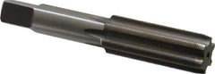 Made in USA - 3/4-32 UNS 6 Flute Bright Finish High Speed Steel Straight Flute Standard Hand Tap - Plug, Right Hand Thread, 4-1/4" OAL, H3 Limit, Oversize - Apex Tool & Supply