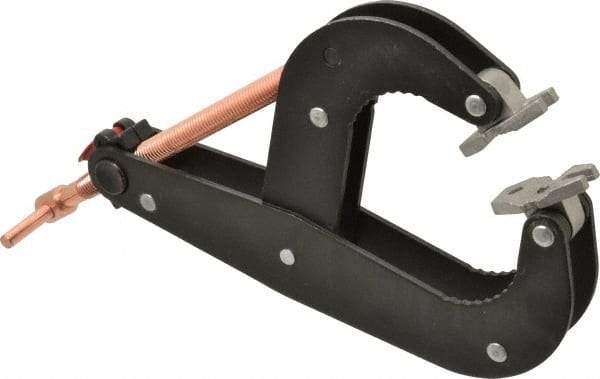 Gibraltar - 1,000 Lb, 6-1/2" Max Opening, 2-1/4" Open Throat Depth, 3-1/2" Closed Throat Depth, Cantilever Clamp - Steel Jaw, T-Handle, 11-1/2" OAL, 1-3/4" Max Width - Apex Tool & Supply