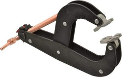 Gibraltar - 1,000 Lb, 6-1/2" Max Opening, 2-1/4" Open Throat Depth, 3-1/2" Closed Throat Depth, Cantilever Clamp - Steel Jaw, T-Handle, 11-1/2" OAL, 1-3/4" Max Width - Apex Tool & Supply