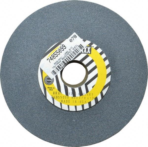 Tru-Maxx - 120 Grit Aluminum Oxide Bench & Pedestal Grinding Wheel - 6" Diam x 1" Hole x 3/4" Thick, 5410 Max RPM, O Hardness, Fine Grade , Vitrified Bond - Apex Tool & Supply