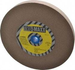 Tru-Maxx - 120 Grit Aluminum Oxide Bench & Pedestal Grinding Wheel - 10" Diam x 1-1/4" Hole x 1" Thick, 3250 Max RPM, P Hardness, Fine Grade , Vitrified Bond - Apex Tool & Supply