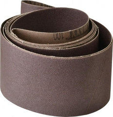 Tru-Maxx - 3" Wide x 90" OAL, 100 Grit, Aluminum Oxide Abrasive Belt - Aluminum Oxide, Fine, Coated, X Weighted Cloth Backing, Series VAC228 - Apex Tool & Supply