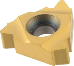 Seco - 27NR Internal Right Hand 4 API V 0.038R Laydown Threading Insert - Grade CP300, TiAlN/TiN Coated Carbide - Apex Tool & Supply