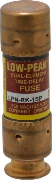 Cooper Bussmann - 125 VDC, 250 VAC, 1 Amp, Time Delay General Purpose Fuse - Fuse Holder Mount, 50.8mm OAL, 100 at DC, 300 at AC (RMS) kA Rating, 9/16" Diam - Apex Tool & Supply