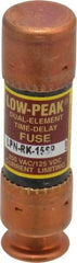 Cooper Bussmann - 125 VDC, 250 VAC, 15 Amp, Time Delay General Purpose Fuse - Fuse Holder Mount, 50.8mm OAL, 100 at DC, 300 at AC (RMS) kA Rating, 9/16" Diam - Apex Tool & Supply