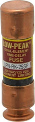 Cooper Bussmann - 125 VDC, 250 VAC, 25 Amp, Time Delay General Purpose Fuse - Bolt-on Mount, 50.8mm OAL, 100 at DC, 300 at AC (RMS) kA Rating, 9/16" Diam - Apex Tool & Supply