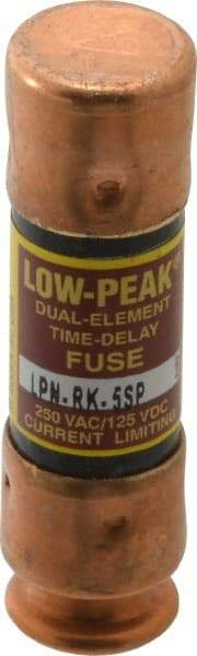 Cooper Bussmann - 125 VDC, 250 VAC, 5 Amp, Time Delay General Purpose Fuse - Fuse Holder Mount, 50.8mm OAL, 100 at DC, 300 at AC (RMS) kA Rating, 9/16" Diam - Apex Tool & Supply
