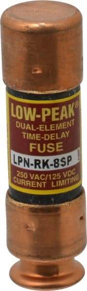 Cooper Bussmann - 125 VDC, 250 VAC, 8 Amp, Time Delay General Purpose Fuse - Fuse Holder Mount, 50.8mm OAL, 100 at DC, 300 at AC (RMS) kA Rating, 9/16" Diam - Apex Tool & Supply